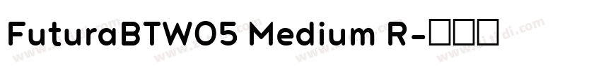 FuturaBTW05 Medium R字体转换
